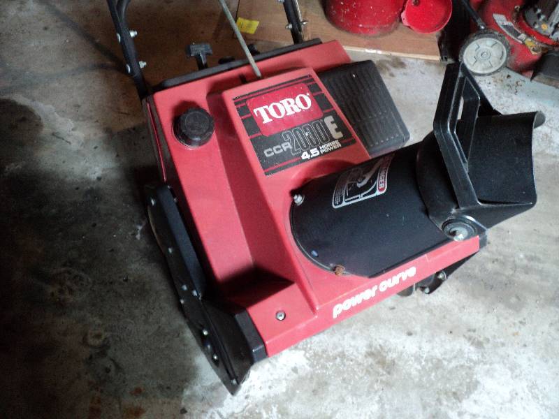 Toro power curve CCR2000E, 4.5 hors...