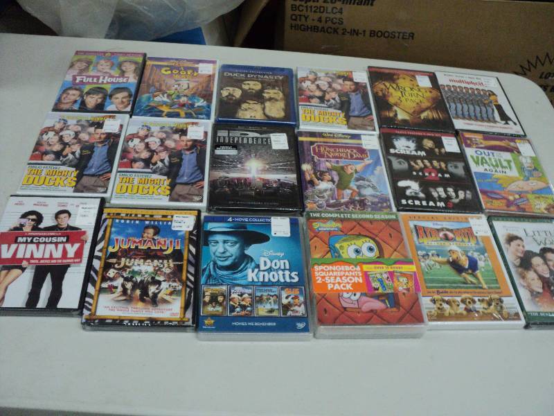 18 new DVDs...