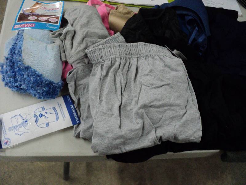bras and childrens shorts size lar...