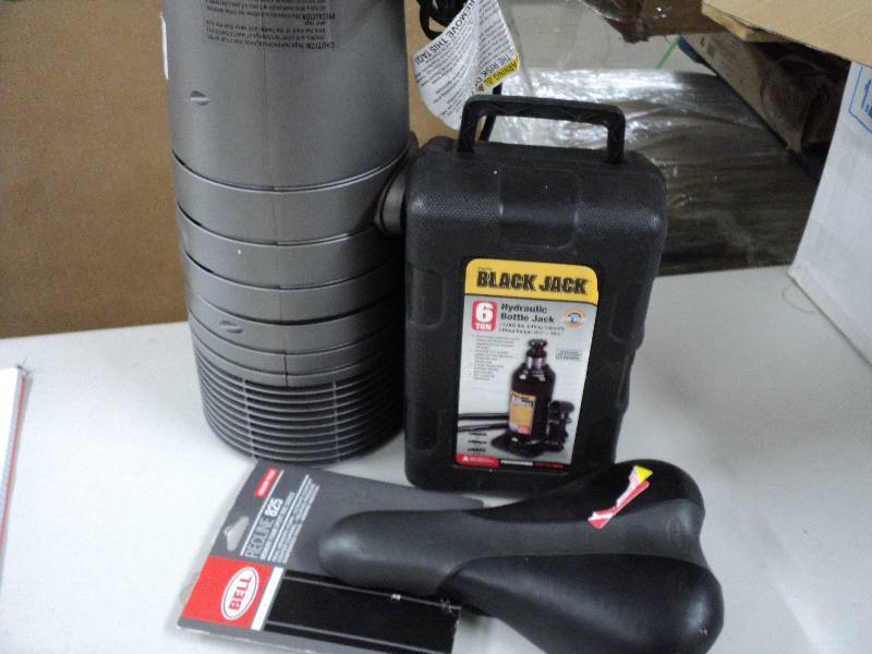 6 ton bottlejack, heater, and bike ...