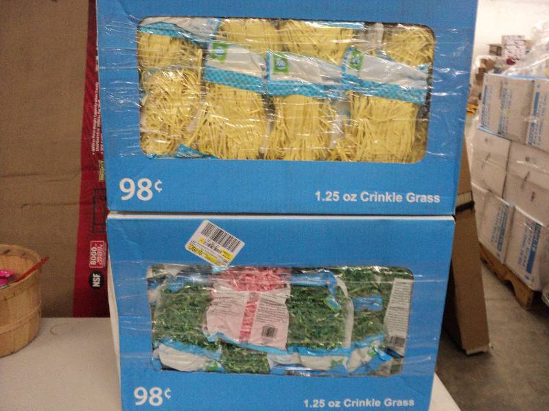 2 boxes of Easter grass...
