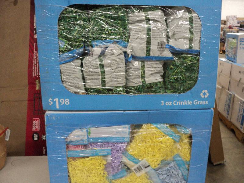 2 boxes of Easter grass...