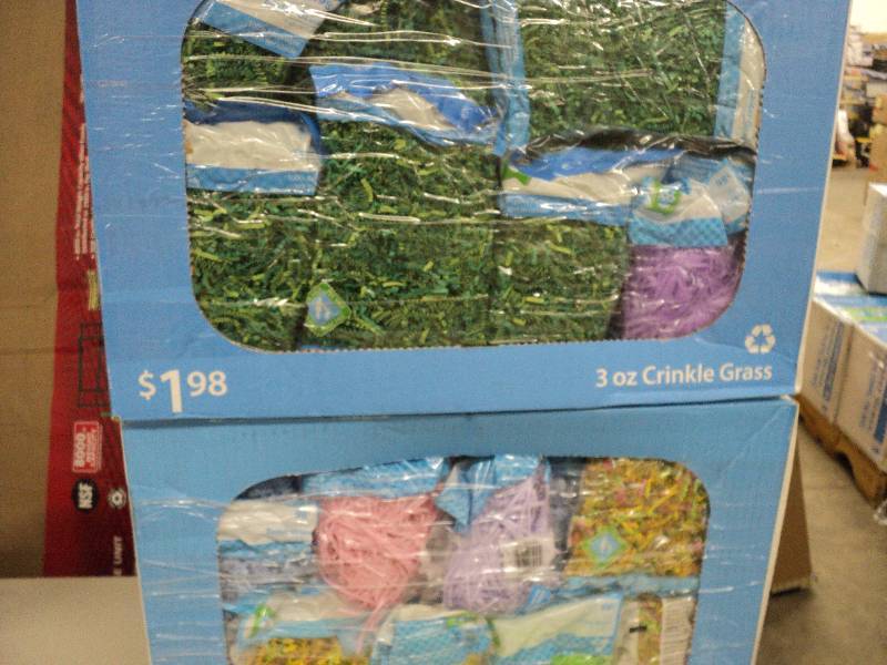 2 boxes of Easter grass...