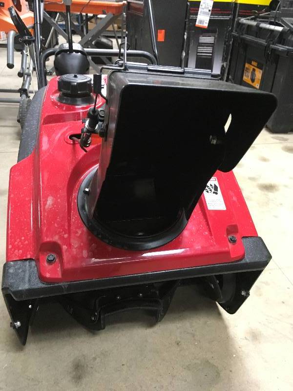 Honda HS720 20 in. Single Stage Gas Snow Blower used in working