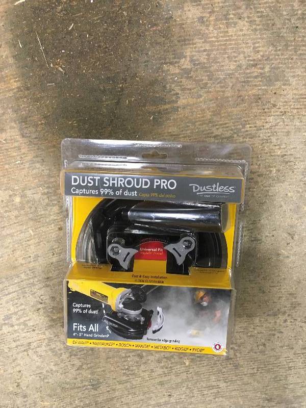 Dustless Technologies 5 in. Polycarbonate Pro Dust Shroud in Black