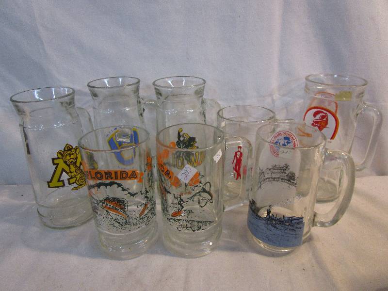 lot 27 image: College Mugs and Glasses