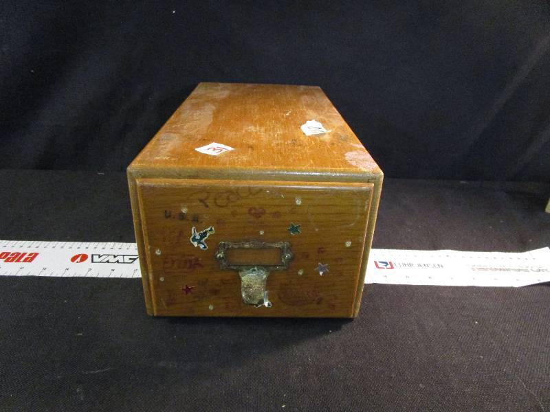 lot 31 image: Wood Box Drawer