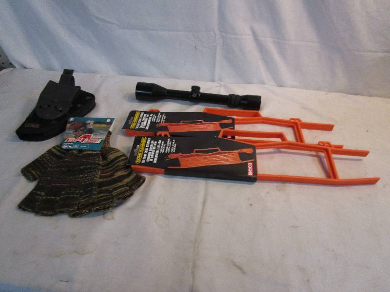lot 33 image: Holster, Rifle Scope, Cord Rolls