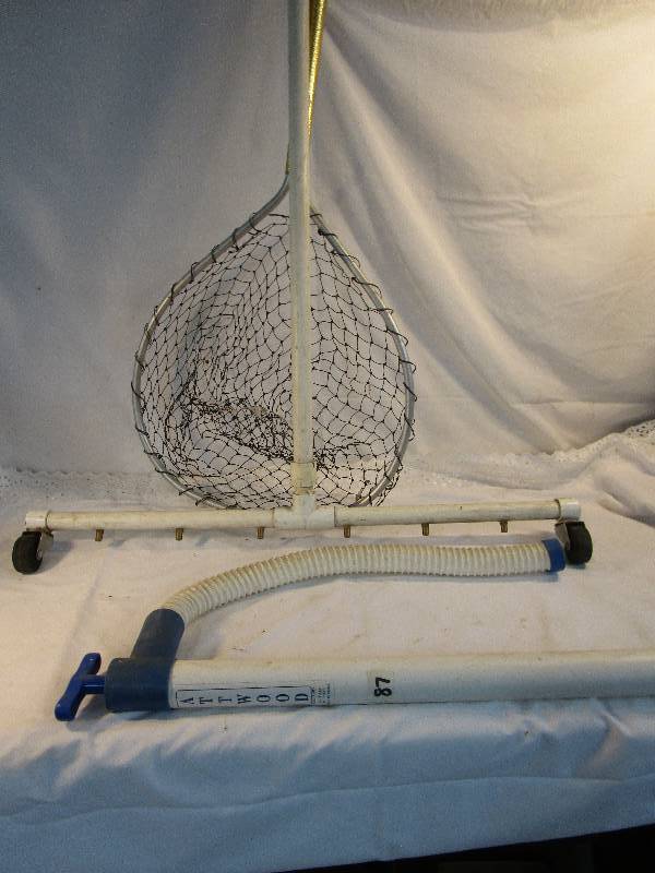 lot 69 image: Hand Pump, Floor Washer and Fishing Net