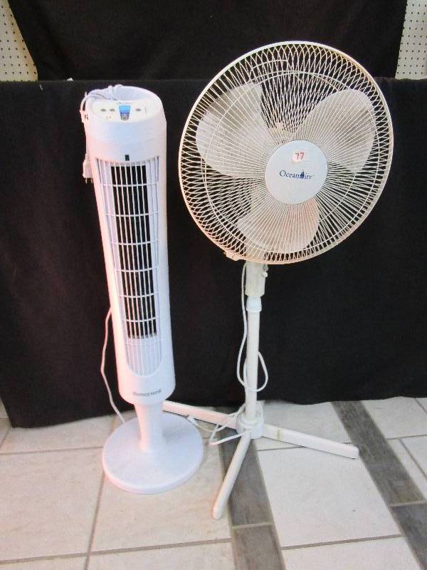 lot 77 image: 2 Standing Fans