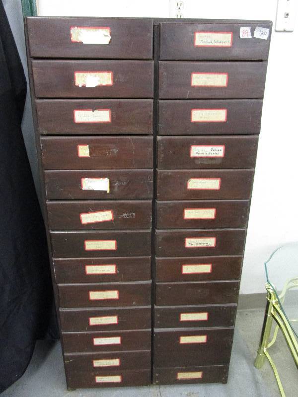 lot 89 image: 26 Drawer Organizer for paper or music