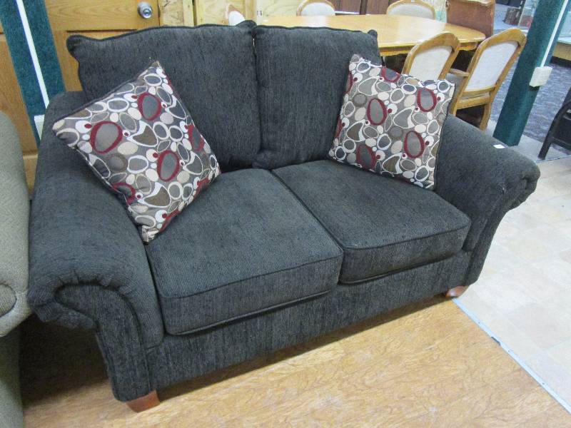 lot 113 image: Black Couch