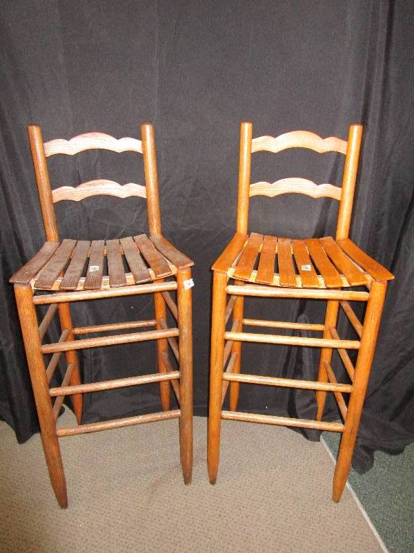 lot 130 image: 2 Wooden Stools