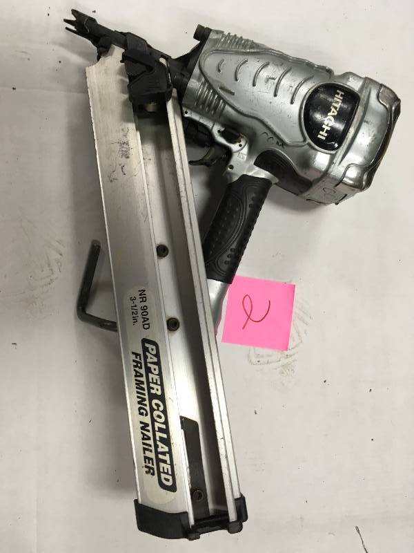 lot 2 image: Hitachi 2-3-12 inch Clipped Head Framing Nailer Tested in working condition