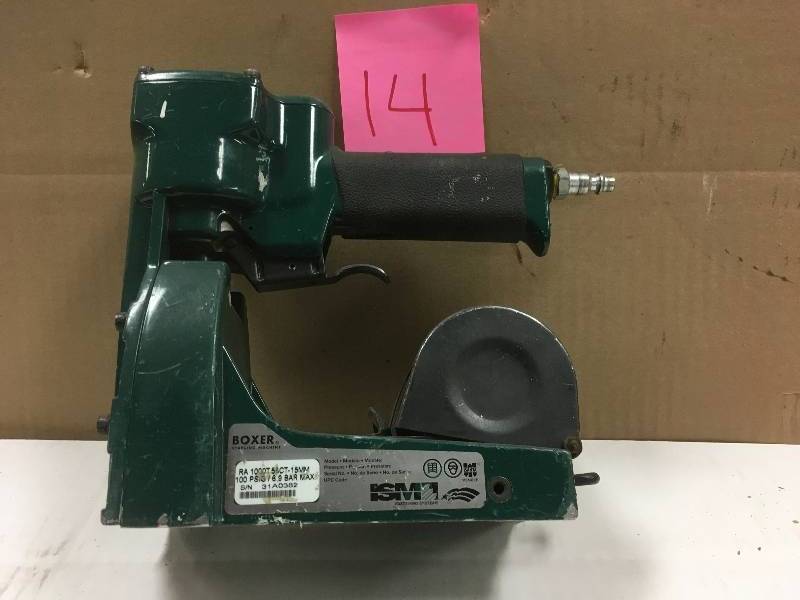 lot 14 image: Boxer RC1000T 58in. Phneumatic Stapler Tested in working condition