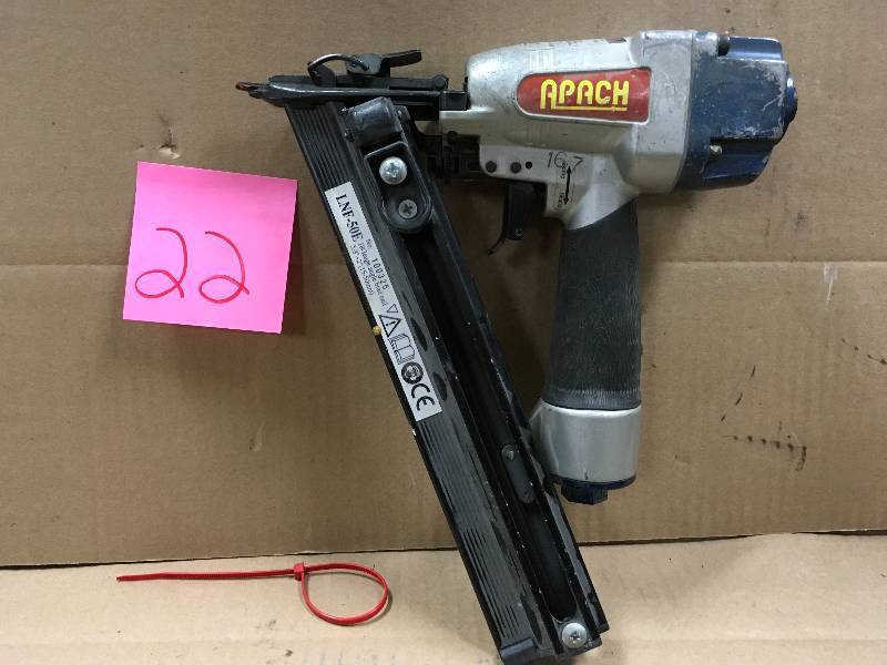 lot 22 image: Apach LNF-50E 18 Gage Brad Nailer Tested in working condition