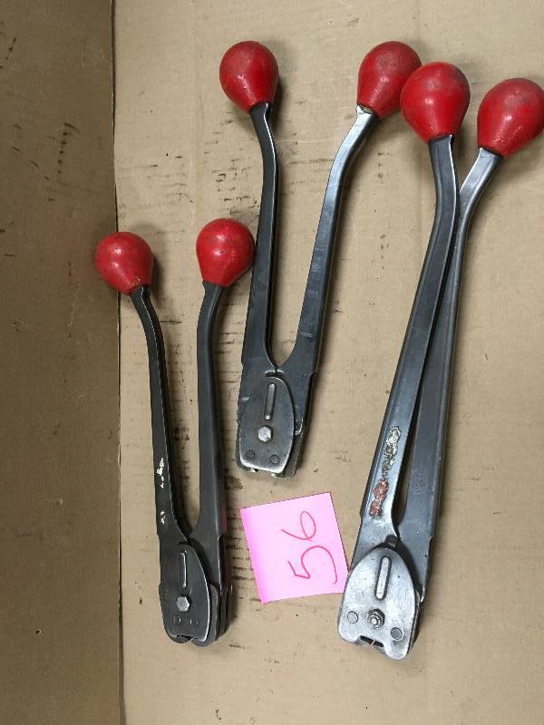 lot 56 image: Manual Banding Crimping Tool - Lot of 3 Tested in working condition