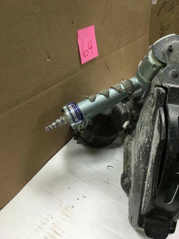 lot 64 image: Hitachi NV50AG 2 inch Coil Drywall Nailer Tested in working condition