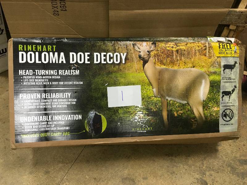 Rinehart Doloma Doe Decoy Head Turning Realism open box
