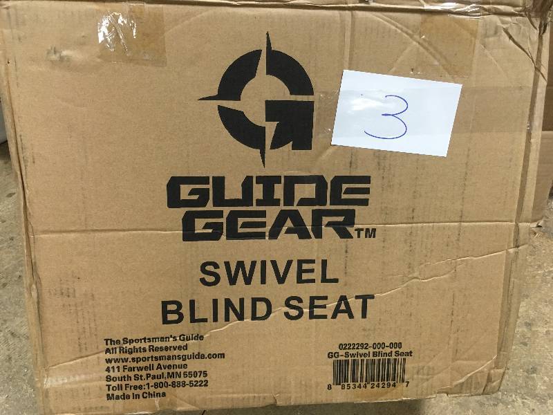 Guide Gear Swivel Hunting Chair, Black open box