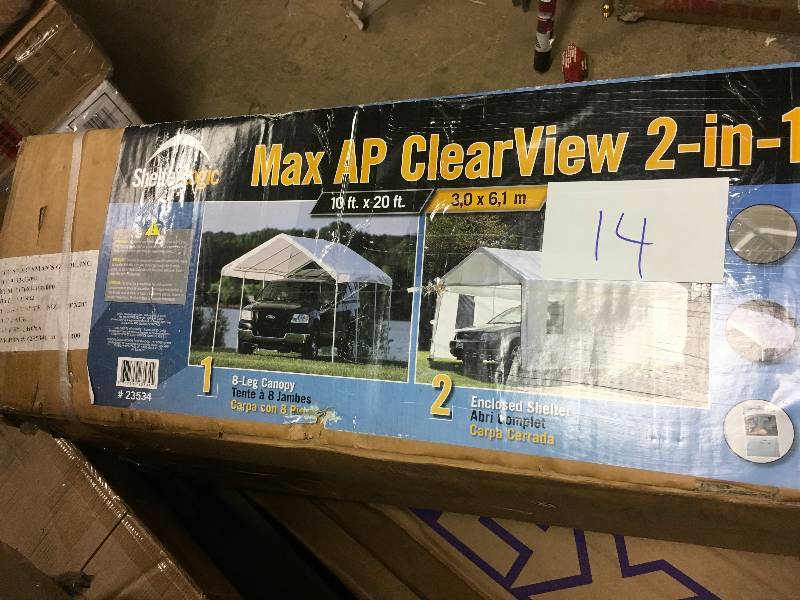 ShelterLogic Max AP ClearView 2-in-1 Canopy 10 ft x 20 ft. open box