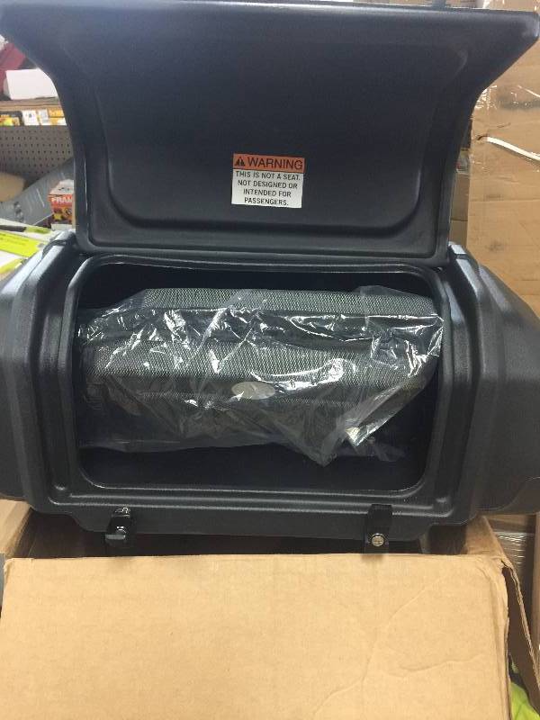 ATV Rear Helmet Box & Kolpin ATV Rear Lounger  open box