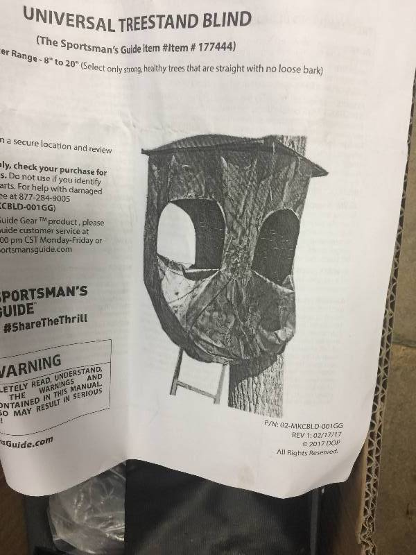 Guide Gear Universal Treestand Blind open box