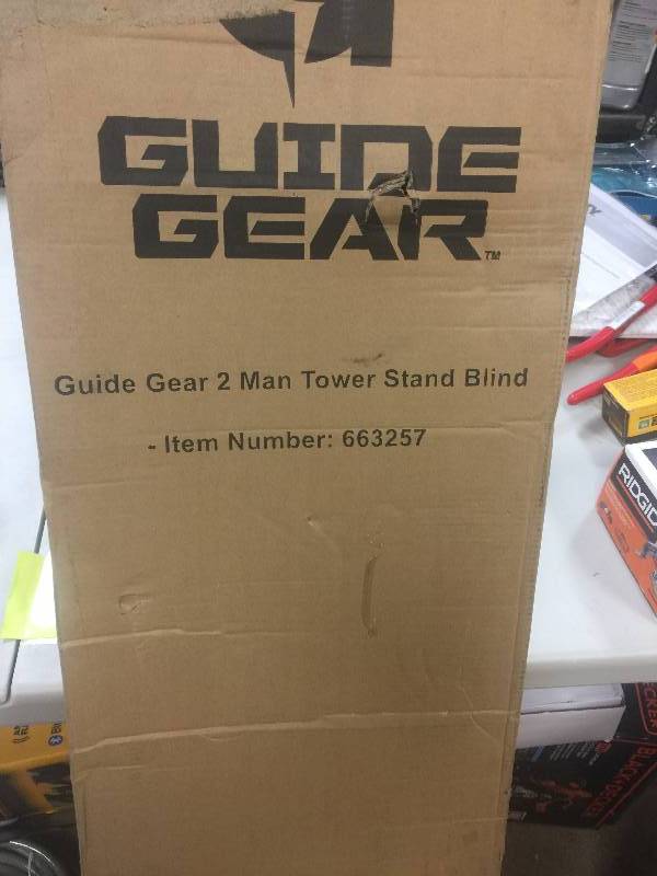 Guide Gear 2 Man Tower Stand Blind open box