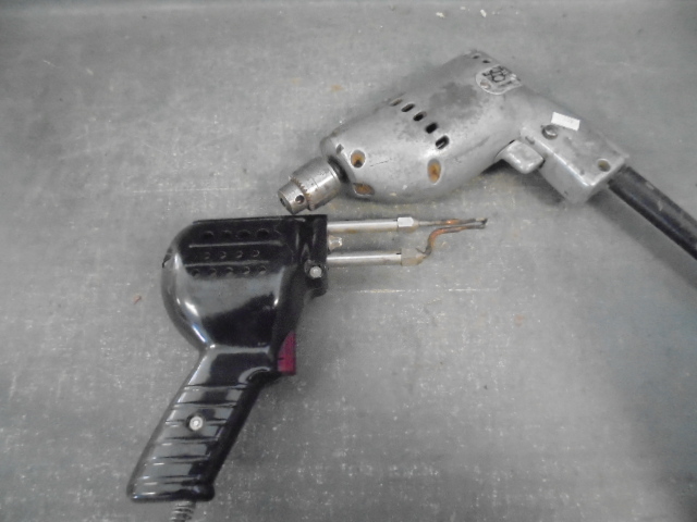 lot 115 image: Vintage Power Drill and Soldering Iron