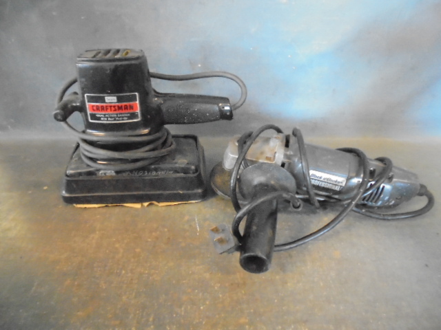 lot 135 image: Angle Grinder and Pad Sander