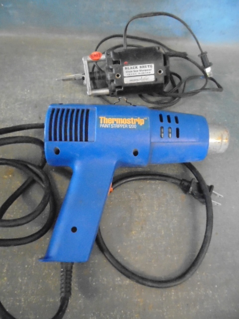 lot 140 image: Paint Stripper and Chainsaw Sharpener