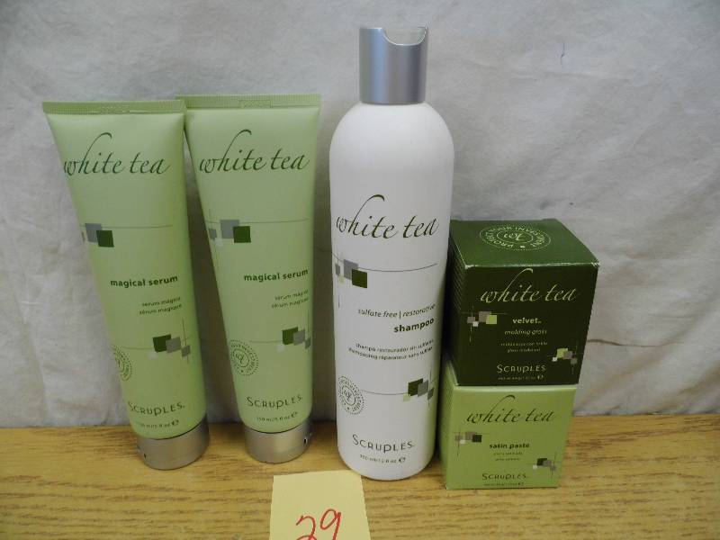 lot 29 image: Scruples White Tea Hair Products