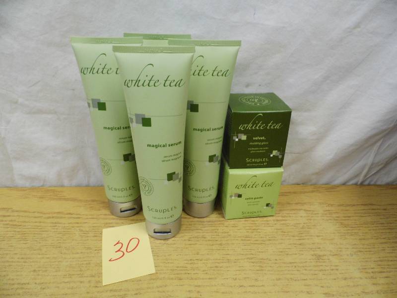 lot 30 image: Scruples White Tea Hair Products