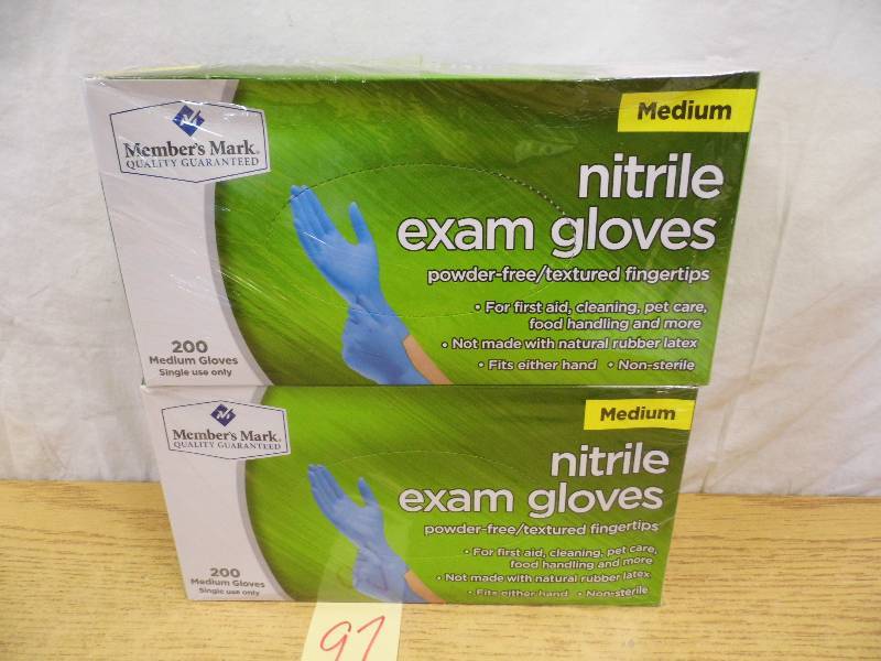 lot 97 image: Lot fo 2 Boxes Nitrite Exam Gloves