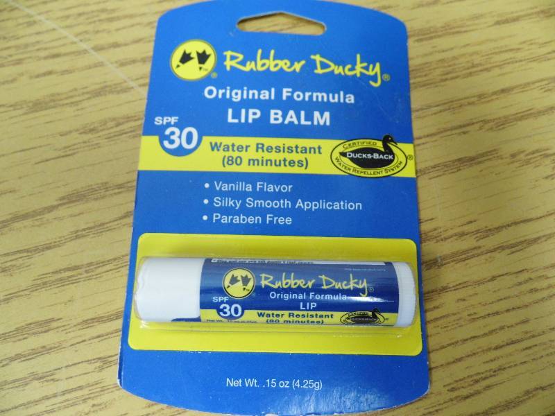 lot 124 image: Lot of 15 Rubber Ducky SPF Lip Balm