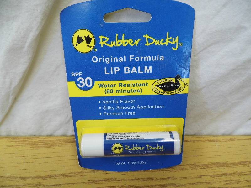 lot 125 image: Lot of 15 Rubber Ducky SPF Lip Balm