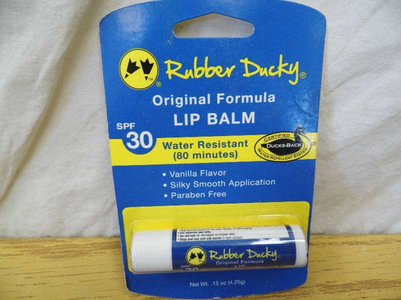 lot 126 image: Lot of 15 Rubber Ducky SPF Lip Balm