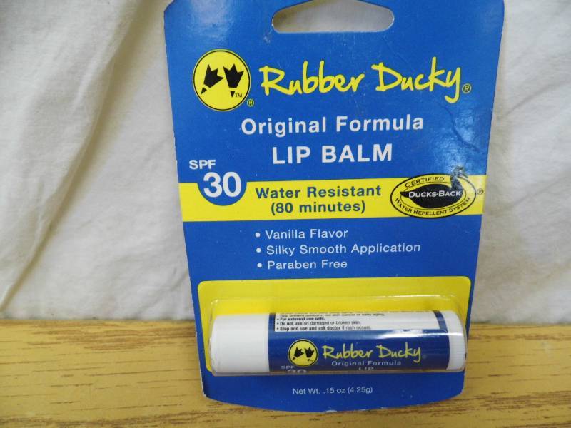 lot 131 image: Lot of 15 Rubber Ducky SPF Lip Balm