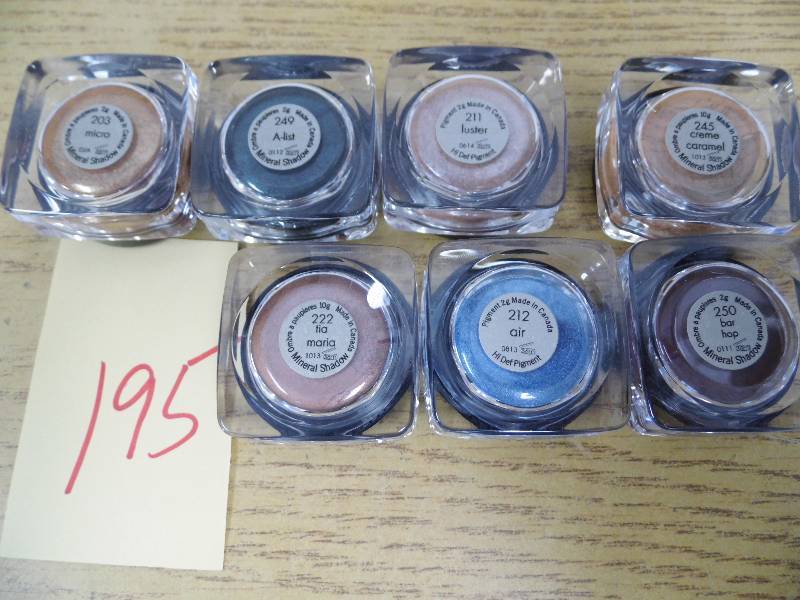 lot 195 image: Lot of 7 MBY & Athenas Eyeshadow
