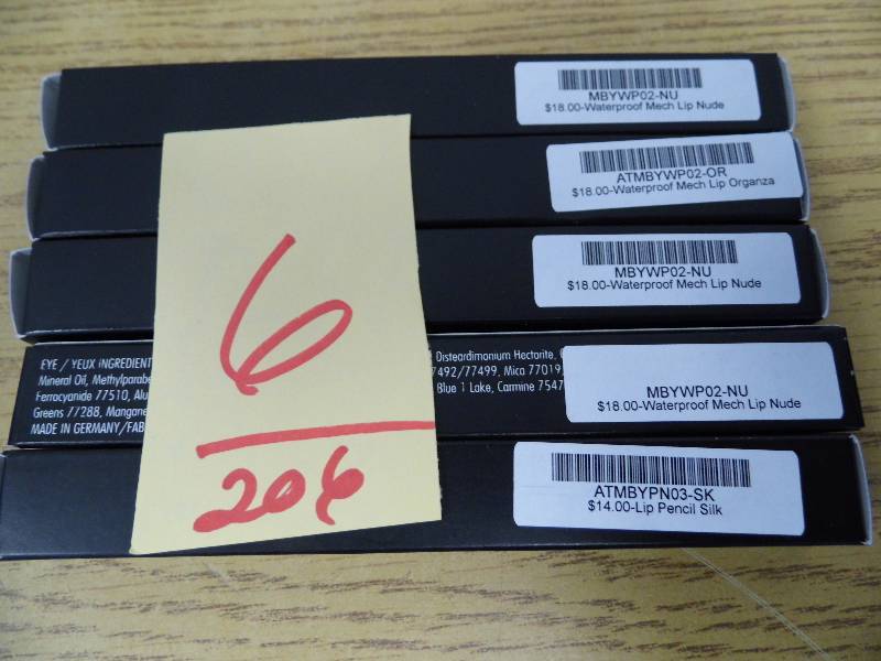 lot 206 image: Lot of 5 MBY Lip Pencils