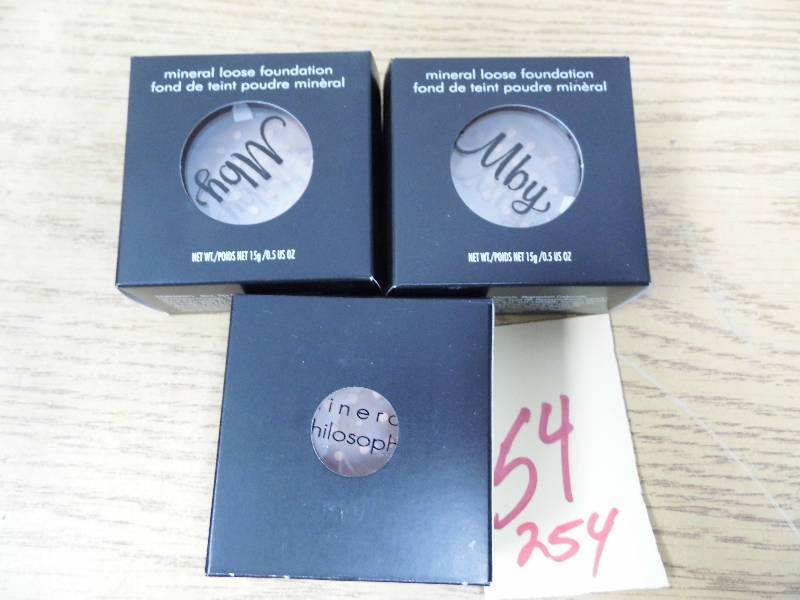 lot 254 image: Lot of 3 Mineral Loose Foundation