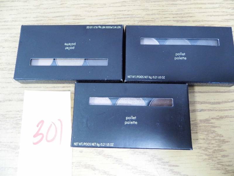 lot 301 image: Lot of 3 Pallet Eye Shadow