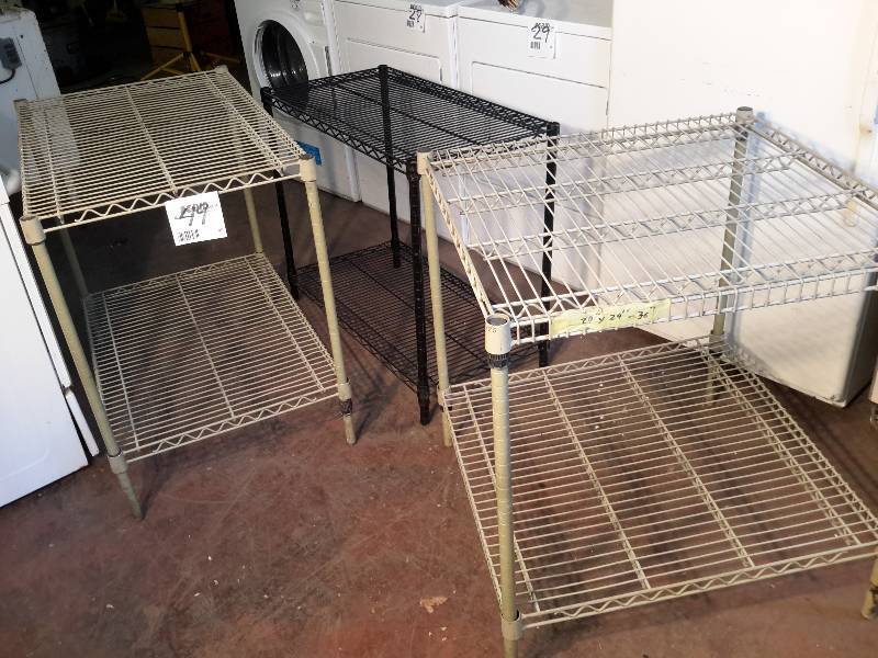 lot 49 image: 3, Heavy Wire Shelves