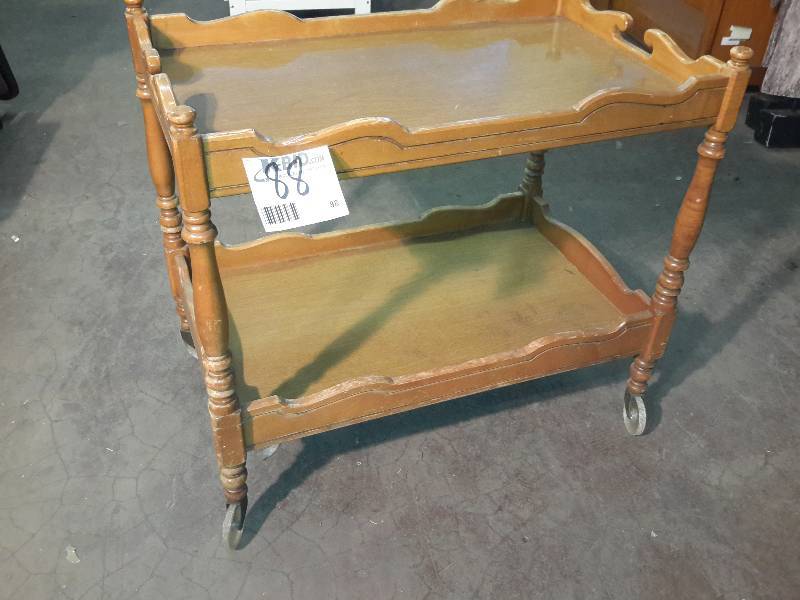 lot 88 image: Wood Service cart