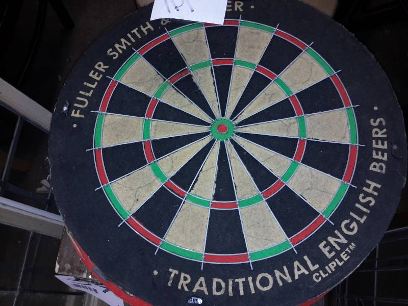 lot 101 image: 3 Dart Boards.  Budweiser, Fuller Smith Players Choice theme