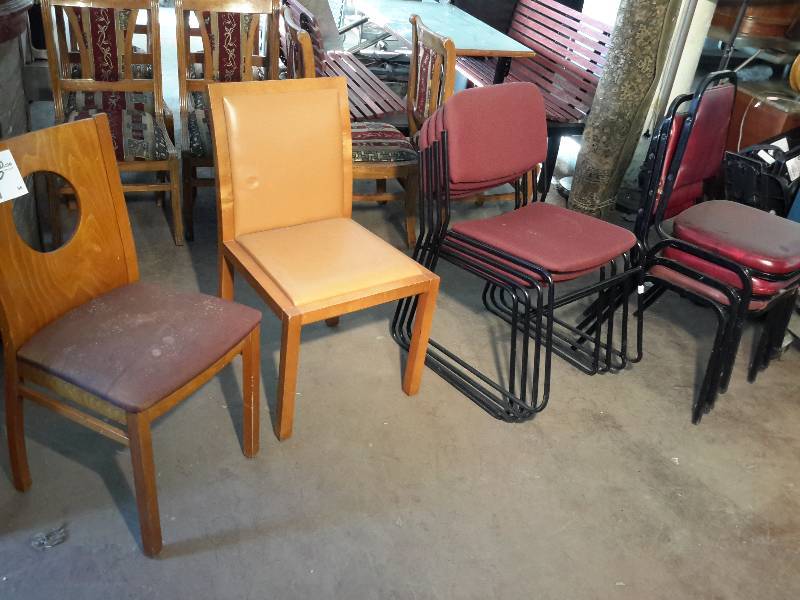 lot 56 image: 10 different Styles of chairs.