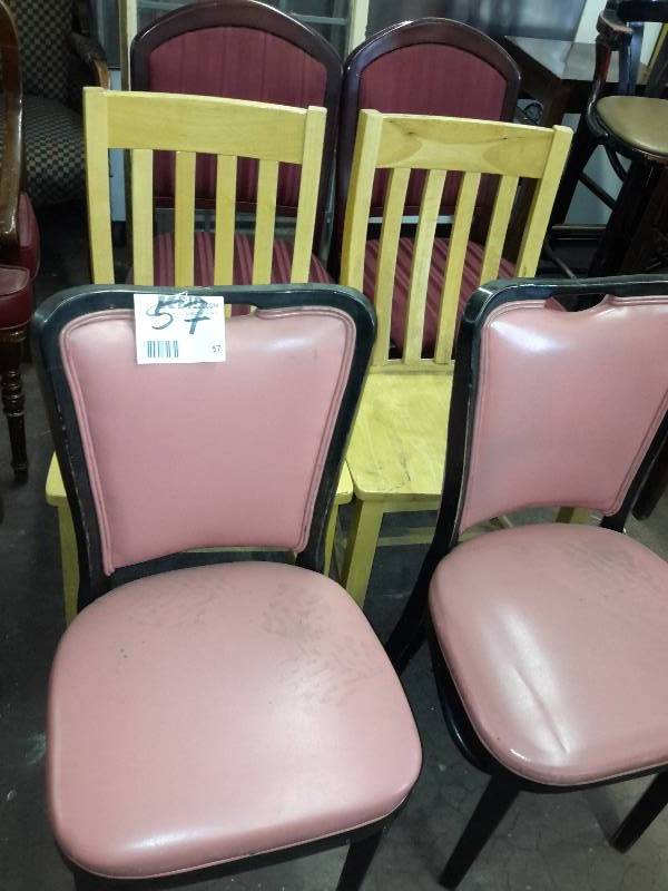 lot 57 image: 3, pairs of chairs