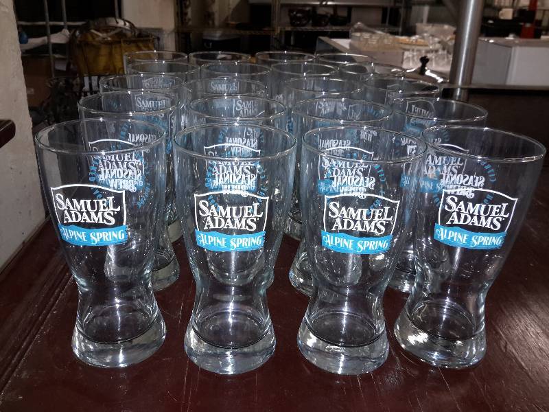 lot 132 image: 20, Sam Adams, Alpine Springs 16 oz glasses