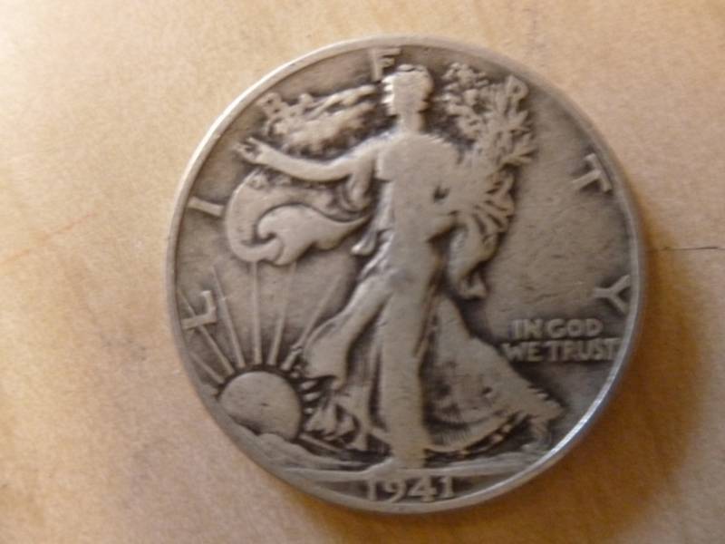 lot 19 image: Walking Liberty Silver Half Dollar