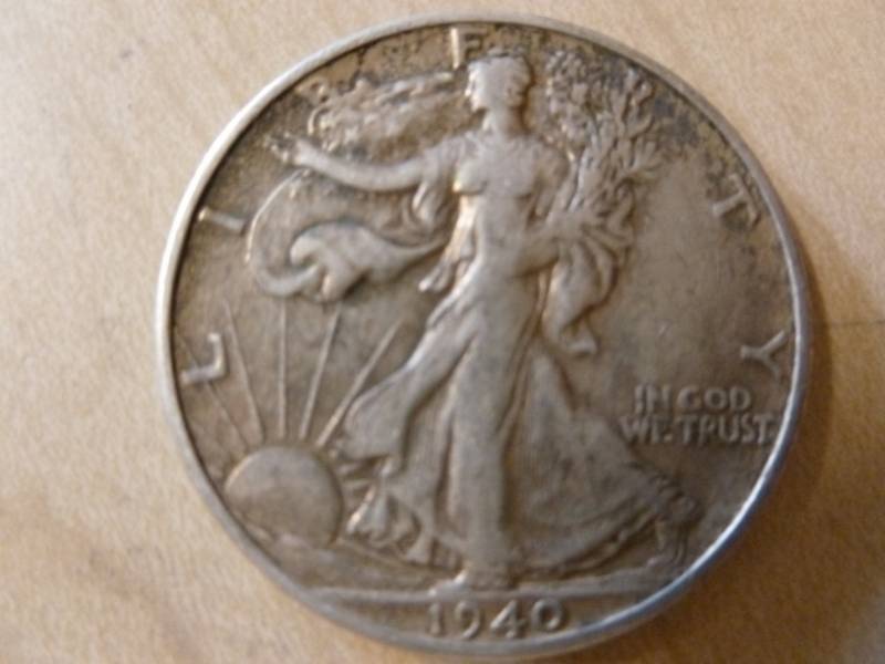 lot 20 image: Walking Liberty Silver Half Dollar